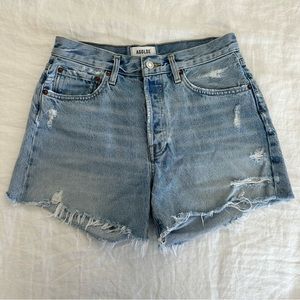 Agolde Distressed Denim Shorts